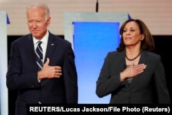 Rais mteule Joe Biden na Makamu Rais mteule Kamala Harris