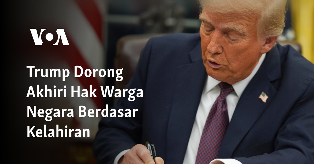 Trump Dorong Akhiri Hak Warga Negara Berdasar Kelahiran