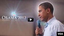 Gambar dari situs kampenya pemilihan kembali Presiden AS Barack Obama. Obama meluncurkan video yang resmi menandai awal kampanyenya untuk November 2012.