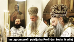 Patrijarh Srpske pravoslavne crkve Porfirije i mitropolit crnogorsko-primorski Joanikije (Foto: Instagram profil patrijarha Porfirija)