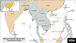 Map showing area of South China Sea dispute 