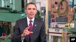 President Barack Obama delivers his weekly address, Jan 29, 2011