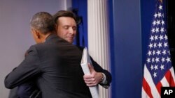 El presidente Barack Obama dijo que su secretario de prensa Josh Earnest es un hombre íntegro que hizo un gran trabajo durante toda su gestión. 