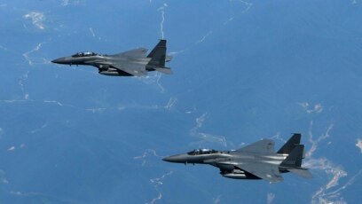 Máy bay F-15K của Hàn Quốc.