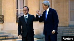 Франсуа Олланд и Джон Керри