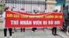 Nhân viên y tế biểu tình ở Hà Nội vì ‘bị bỏ đói’