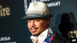 FILE - In a September 23, 2017 file photo, actor Terrence Howard attends Fox's celebration of the "Empire" and "Star" television shows at One World Observatory in New York.