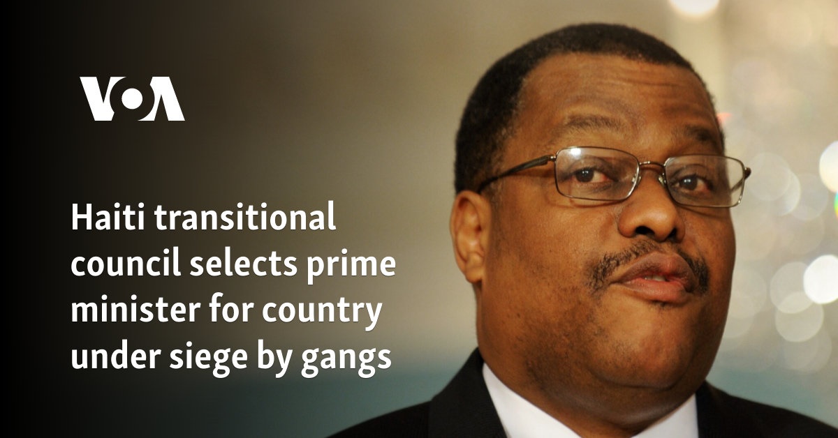 Haiti transitional council selects prime minister for country under siege by gangs