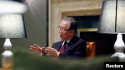 Chancellor of the Pyongyang University of Science and Technology Chan-Mo Park seen in this 2012 photo.