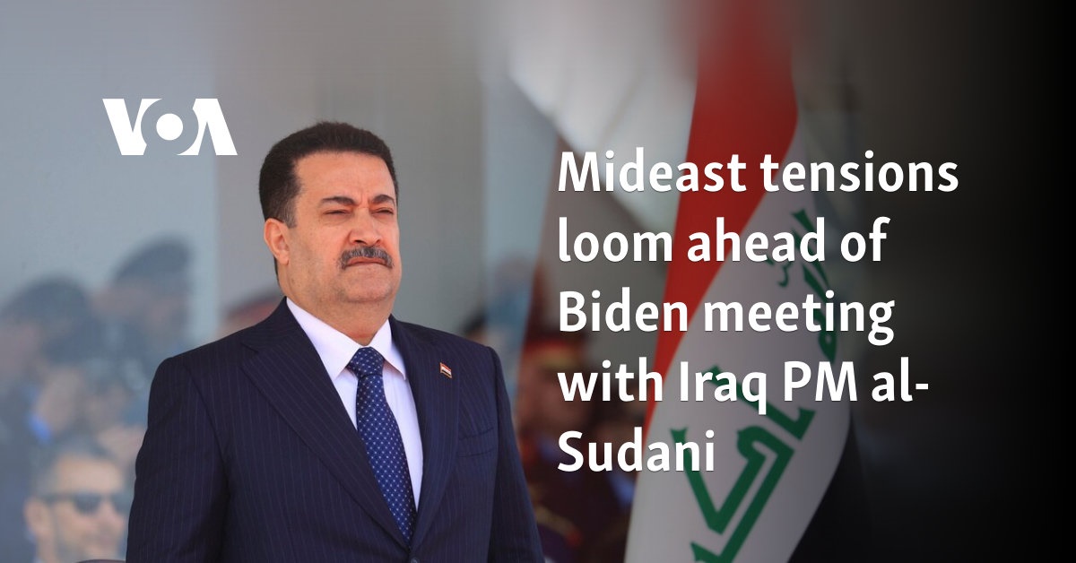 Mideast tensions loom ahead of Biden meeting with Iraqi PM al-Sudani  