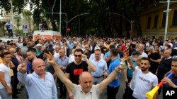 Albania Theater Protest
