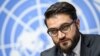FILE - Afghan National Security Adviser Hamdullah Mohib is pictured at a press conference in Geneva, Nov. 28, 2018. He told reporters in Washington on March 14, 2019, that the U.S. peace strategy in Afghanistan was "ostracizing and alienating" the Afghan 