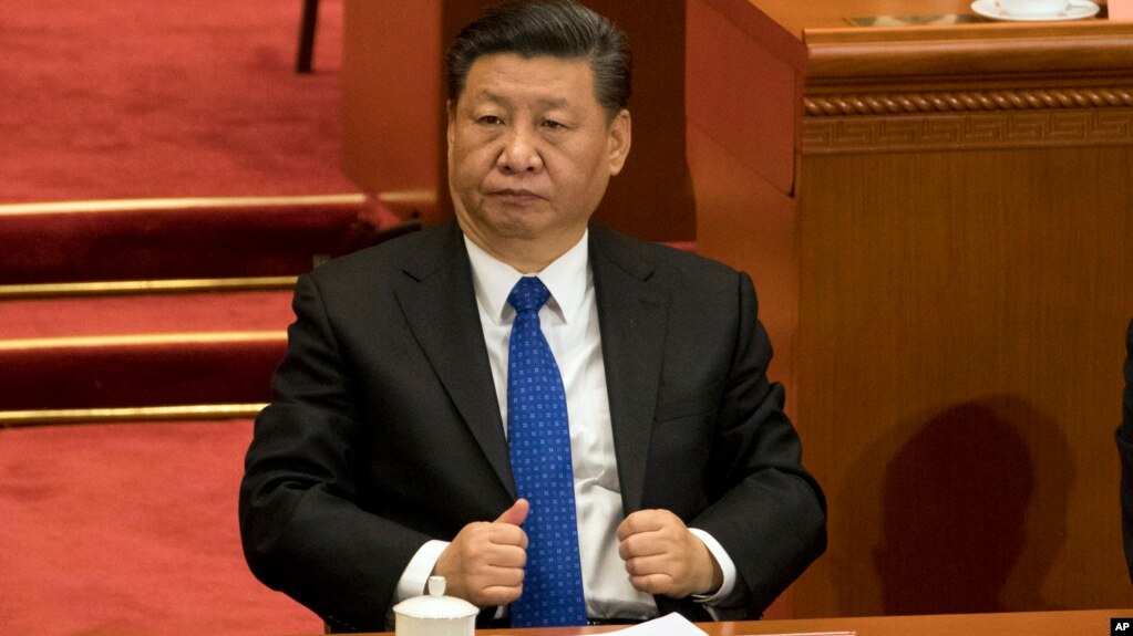 Chủ tịch Trung Quốc Tập Cận Bình trong phiên khai mạc cuộc họp Quốc hội ngày 3/3/2018.