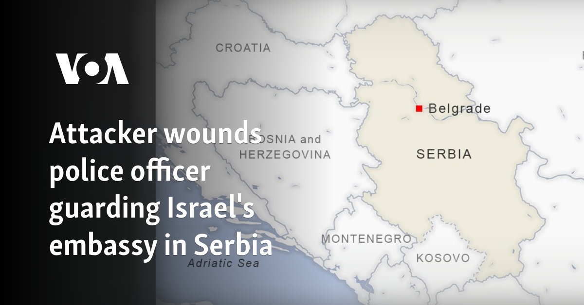 Attacker wounds police officer guarding Israel's embassy in Serbia