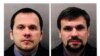Alexander Petrov (esq) e Ruslan Boshirov (dir) acusados por Londres