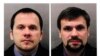 Alexander Petrov (esq) e Ruslan Boshirov (dir) acusados por Londres