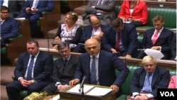 Sajid javid, minis finans demisyonè Grand Bretay la. 