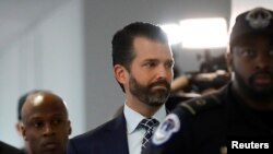 Donald Trump Jr., le fils aîné du président américain Donald Trump, à son arrivée à Capitol Hill à Washington, États-Unis, le 12 juin 2019. REUTERS / Yuri Gripas