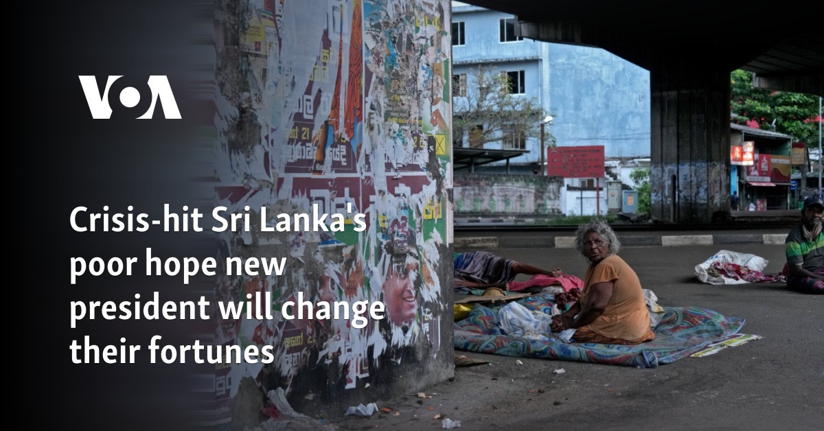 Crisis-hit Sri Lanka's poor hope new president will change their fortunes