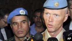 El general noruego Robert Mood, jefe de los observadores de la ONU en Siria.