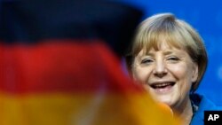 德國總理默克爾的保守黨聯盟在星期天的議會選舉中獲勝。