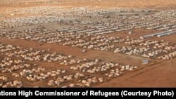 An image of the world's largest refugee camp, Dadaab, in northeastern Kenya, which marked its 20th year in 2012. Originally set up in 1991 to host up to 90,000 refugee, it now is home to more than 300,000 Somalis.