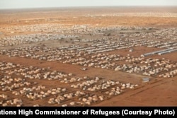 FILE - An image of the world's largest refugee camp, Dadaab, in northeastern Kenya, in 2012.
