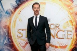 Benedict Cumberbatch dalam peluncuran film "Doctor Strange" di London, 24 Oktober 2016. (Foto: dok).