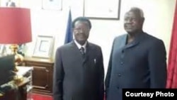 President Koroma with new VP Victor Foh