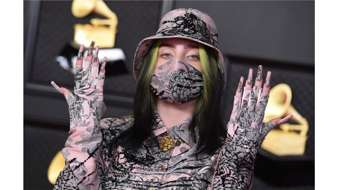 Billie Eilish di ajang Grammy Award ke-63 di Los Angeles Convention Center, 14 Maret 2021.
