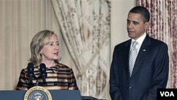 Prezidan ameriken an Barack Obama ak Sekretè Deta Hillary Rodham Clinton (foto achiv)