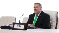 Mike Pompeo nas negociações de paz