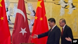 中國國家主席習近平星期四在北京人民大會堂會見了埃爾多安。