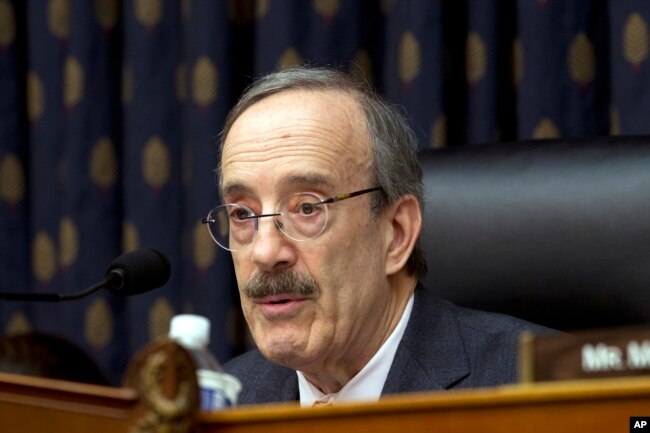 House Foreign Affairs Committee Chairman Rep. Eliot Engel D-N.Y., speaks during the House Foreign Affairs subcommittee hearing on Venezuela at Capitol Hill in Washington, Feb. 13, 2019.