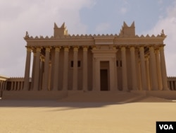 One of the original renderings of the 3D model of Temple Bell, in Palmyra, made from Bassel Khartabil photographs. (Bassel, New Palmyra.org)
