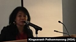 ຍານາງຈັນນະພາ ຄຳວົງສາ ​ຫົວ​ໜ້າ​ບໍລິຫານ​ ອົງການມູນມໍລະດົກຫຼັງສົງຄາມ ຫຼື Legacies of War.