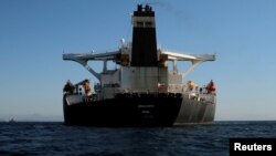 Le pétrolier Grace 1 rebaptisé Adrian Darya, Gibraltar, le 18 août 2019