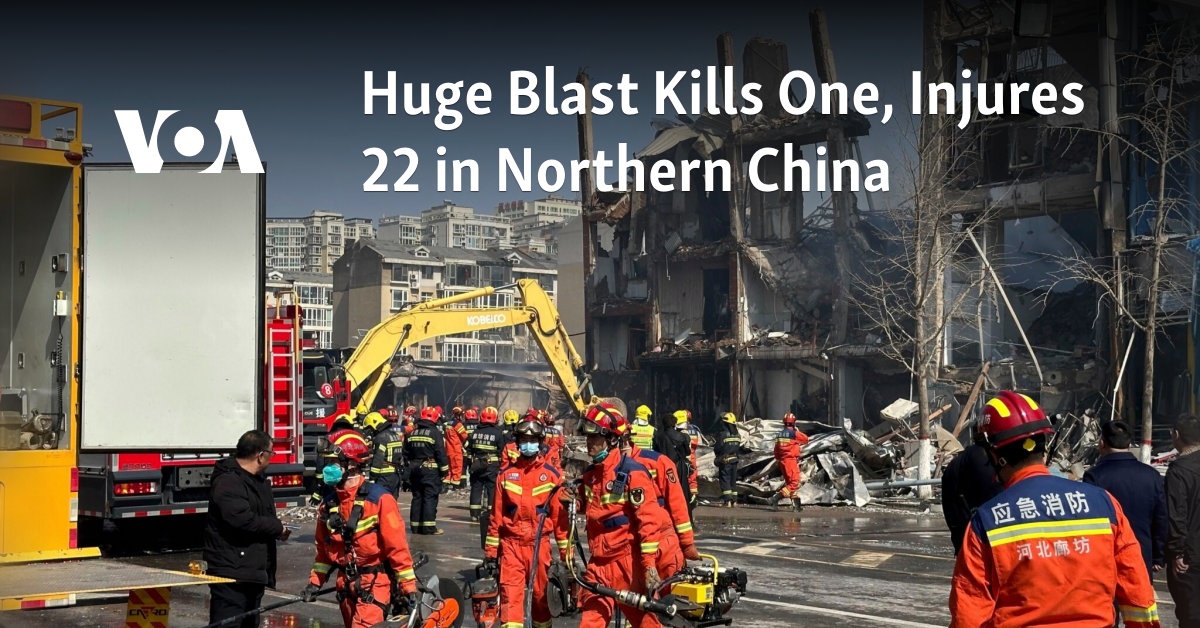 Huge Blast Kills One, Injures 22 in Northern China