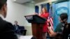 La secretaria de prensa de la Casa Blanca, Jen Psaki, ofrece una conferencia de prensa en Washington DC, el 7 de marzo de 2022.
