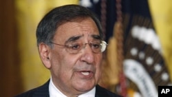 CIA Director Panetta addresses reporters during briefing in East Room of White House in Washington (file photo)