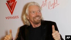 Billionaire Richard Branson at the Virgin Voyages Scarlet Night Celebration at the PlayStation Theater in New York City, Feb. 14, 2019.
