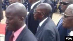 President Robert Mugabe at the National Heroes Acre on Thursday.