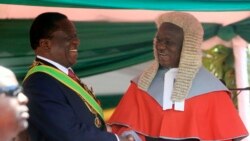 Chief Justice Luke Malaba congratulates President Mnangagwa