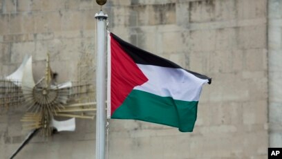 Bendera palestina berkibar