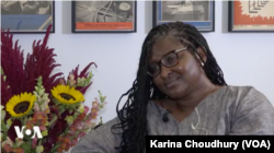 Monica Geingos talks with VOA about her work as Namibia’s first lady (Karina Choudhury/VOA)