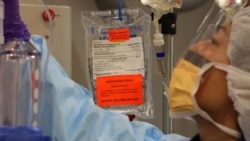 Chemotherapy medicine is prepared for a liver cancer patient at the National Institutes of Health in Bethesda, Maryland