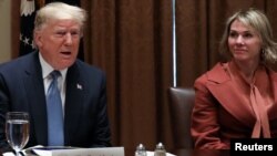 도널드 트럼프 미국 대통령과 캘리 크래프트 유엔주재 미국대사.