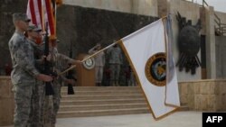 Bağdat'ta bayrat indirme töreni