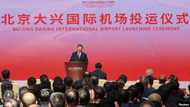 Hôm 25/09, Chủ tịch Trung Quốc Tập Cận Bình vừa khánh thành sân bay quốc tế Đại Hưng (Daxing) ở Bắc Kinh.