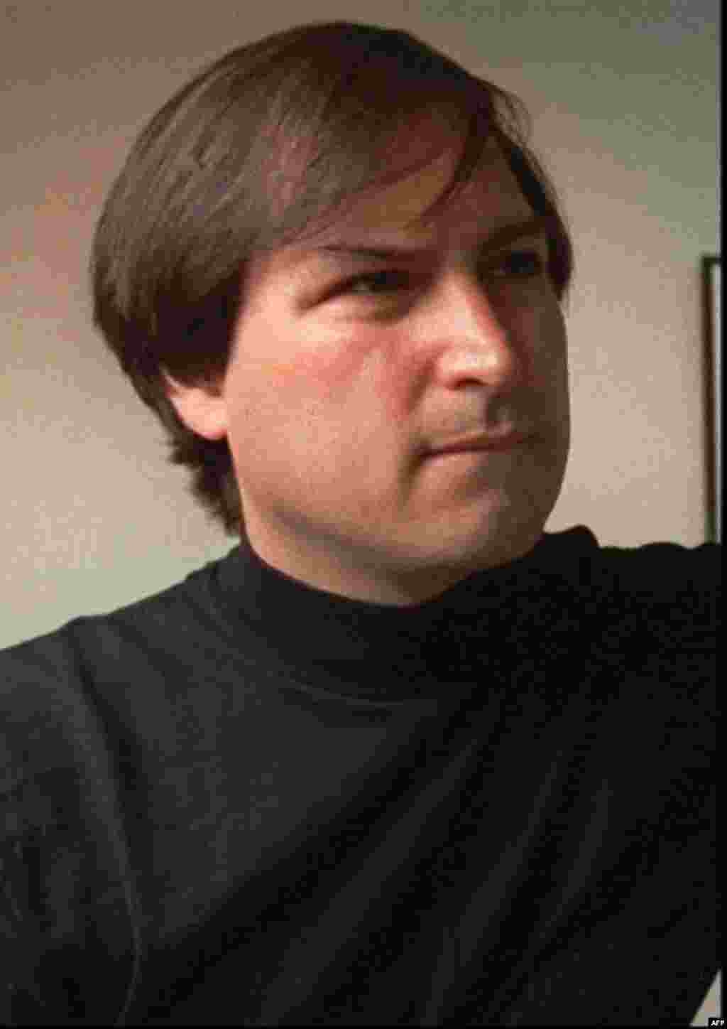 FILE--Steve Jobs, co-founder of Apple Computers, is shown in this 1993 file photo. Indeed, in the history of postwar American capitalism, it's hard to think of a product with more influence, and a more fanatical customer following, than the Macintosh com